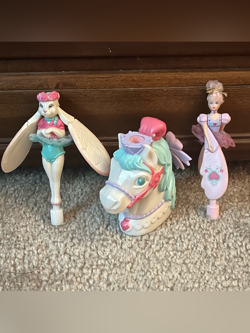 Sky Dancers Fairy Fliers Elise Dream Bunny dolls and launcher